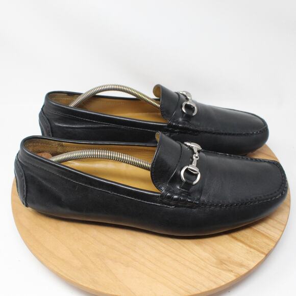 Cole Haan Shoes Mens 12 Black Driving Loafer Leather Horsebit Moc Toe Slip On - Picture 1 of 9